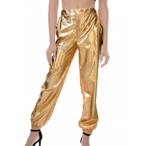 70s Costume Gold Disco Pants Space Costumes - 70s Disco Costumes